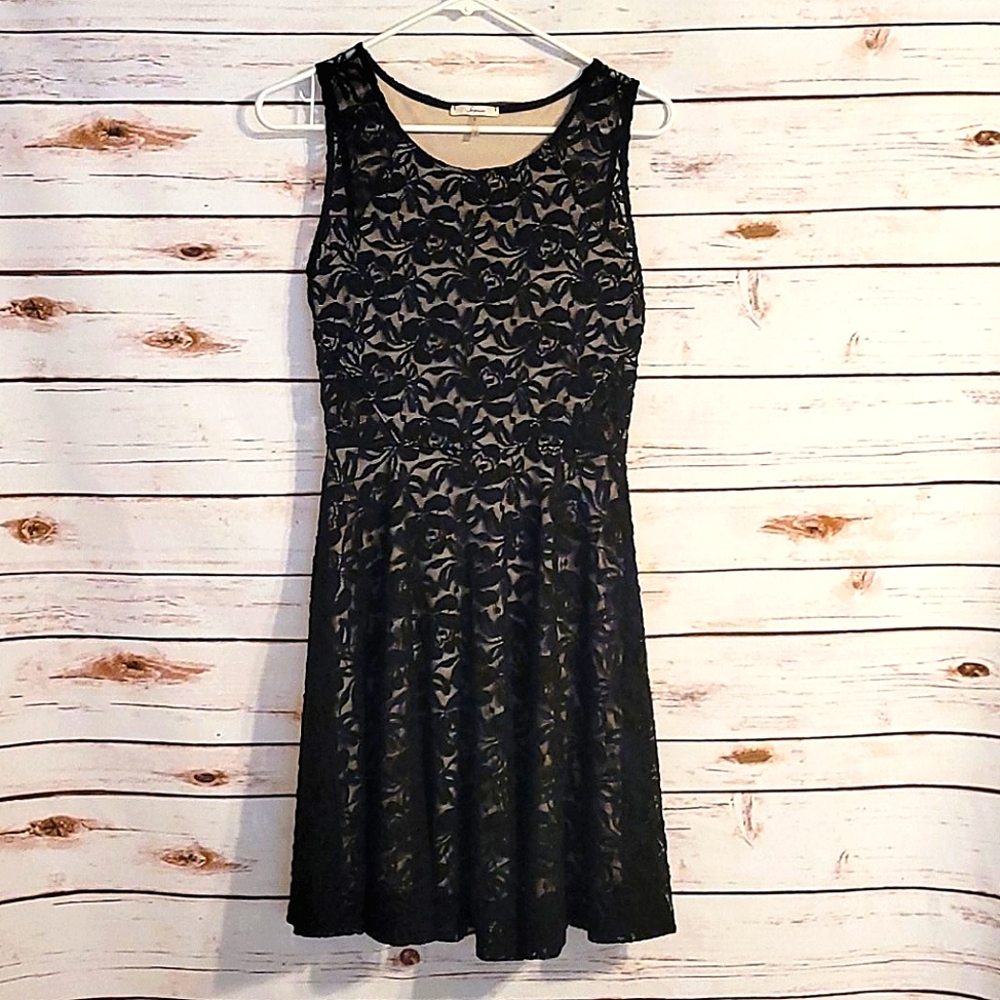 Soprano Black Dress Above Knee A Line Sleeveless